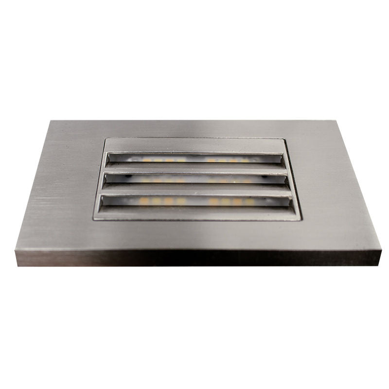 Westgate Model LH - 12V Selectable CCT LED Integrated Step Lights, 5W, 30K/40K/50K Brushed Nickel, SLE-LH-12V-MCT-BN