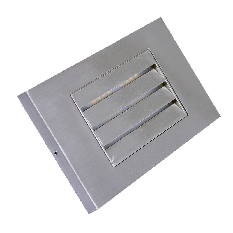 Westgate Model LH - 12V Selectable CCT LED Integrated Step Lights, 5W, 30K/40K/50K Brushed Nickel, SLE-LH-12V-MCT-BN
