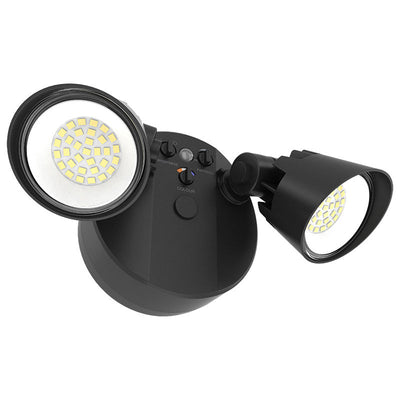 Westgate Mfg Gen X 2-Head Flood Light, 16–25W, CCT Selectable, 120V, TRIAC Dimming, Black, SLX-2H-MCTP-BK-D