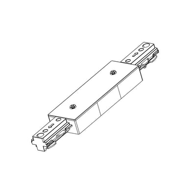 Westgate Mfg 3-Wire Track Straight Connector, Black, TR-SC-BK
