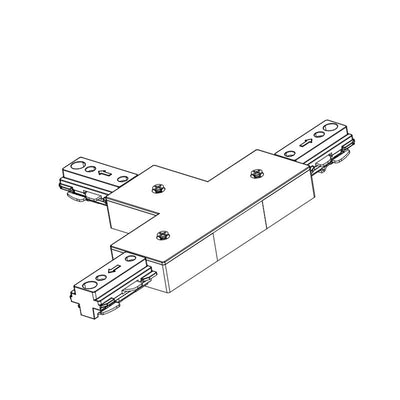 Westgate Mfg 3-Wire Track T Connector, Black, TR-TC-BK