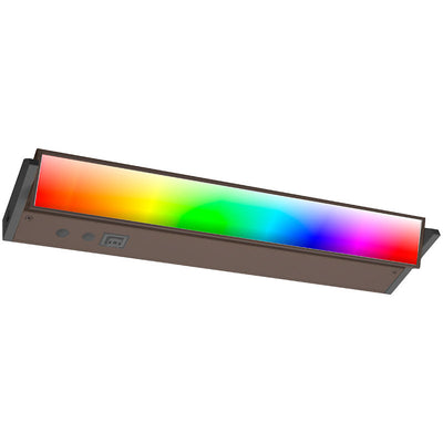 Westgate UCA 18" LED Adjustable Under Cabinet Light - 8W - RGB + CCT Tunable - 440 Lumens - 120V - Bronze, UCA-RGBW-PB-18-BR