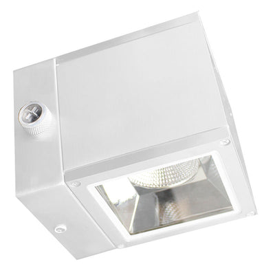 Westgate Mfg WMQ5 Up-Down Cube Wall Light, 6/12/15/18W, CCT Selectable, TRIAC & 0-10V Dimmable, Photocell, White, WMQ5-UDL-MCTP-WH-P