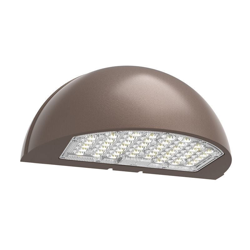 Westgate Mfg Half-Moon Wall Pack, 48/64/80W, CCT Selectable, 0-10V Dimming, Sensor Ready, Bronze, WPMX-48-80W-MCTP-SR