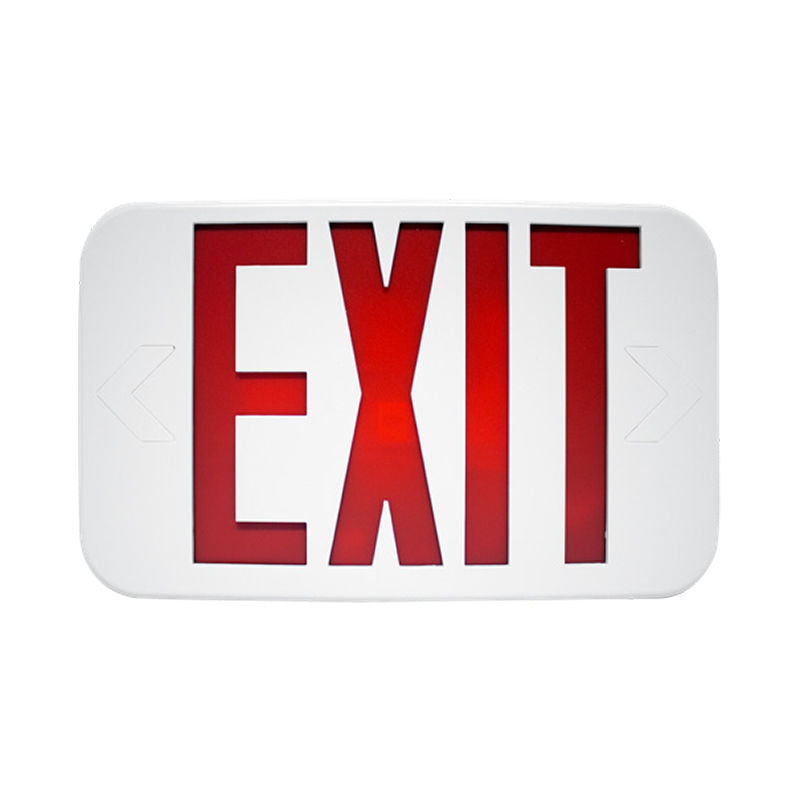 Westgate 2-in-1 LED Color-Selectable Universal Exit Sign, 1W, 1001K White, XTU-RG-2C-120V