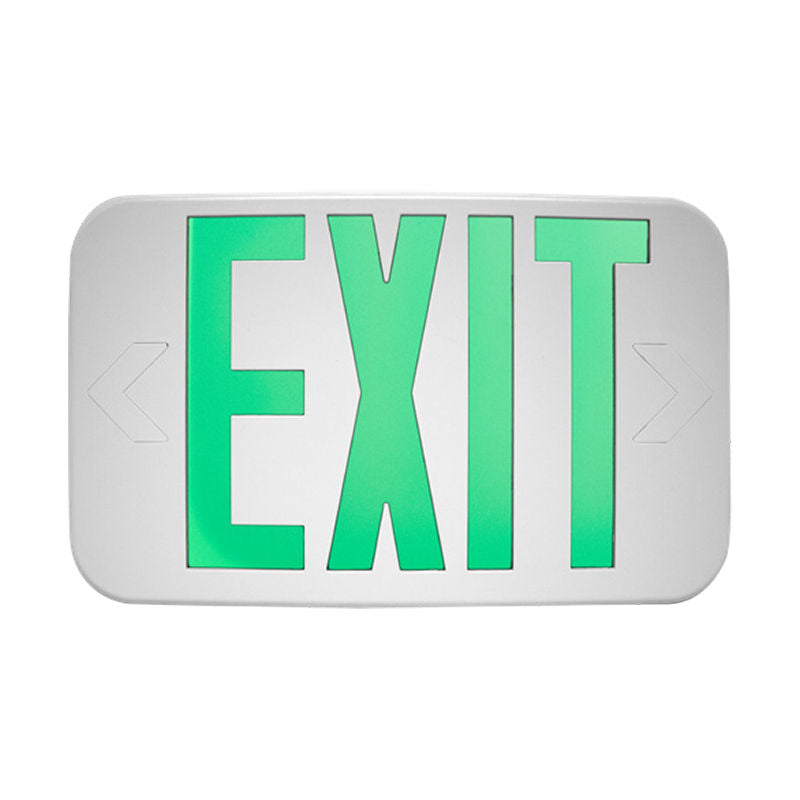 Westgate 2-in-1 LED Color-Selectable Universal Exit Sign, 1W, 1001K White, XTU-RG-2C-120V