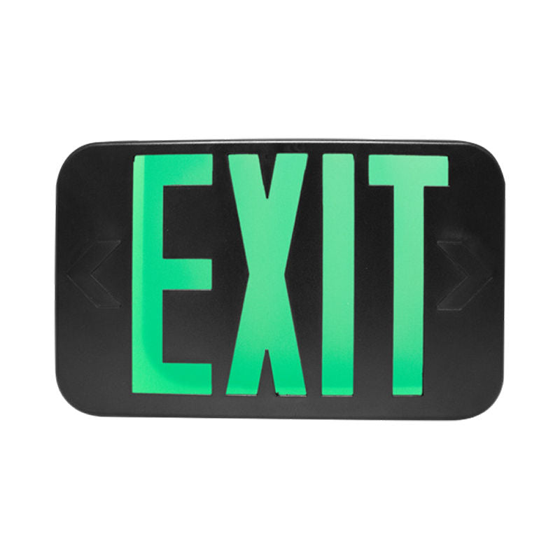 Westgate 2-in-1 LED Color-Selectable Universal Exit Sign, 1W, 1001K Black, XTU-RG-EM-BK
