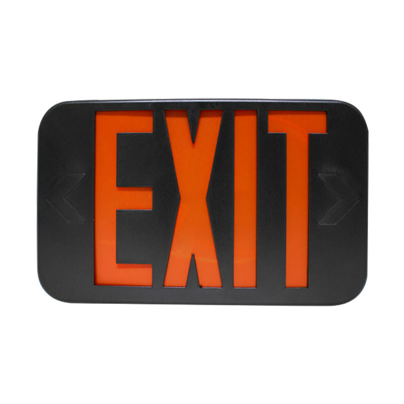 Westgate 2-in-1 LED Color-Selectable Universal Exit Sign, 1W, 1001K Black, XTU-RG-EM-BK