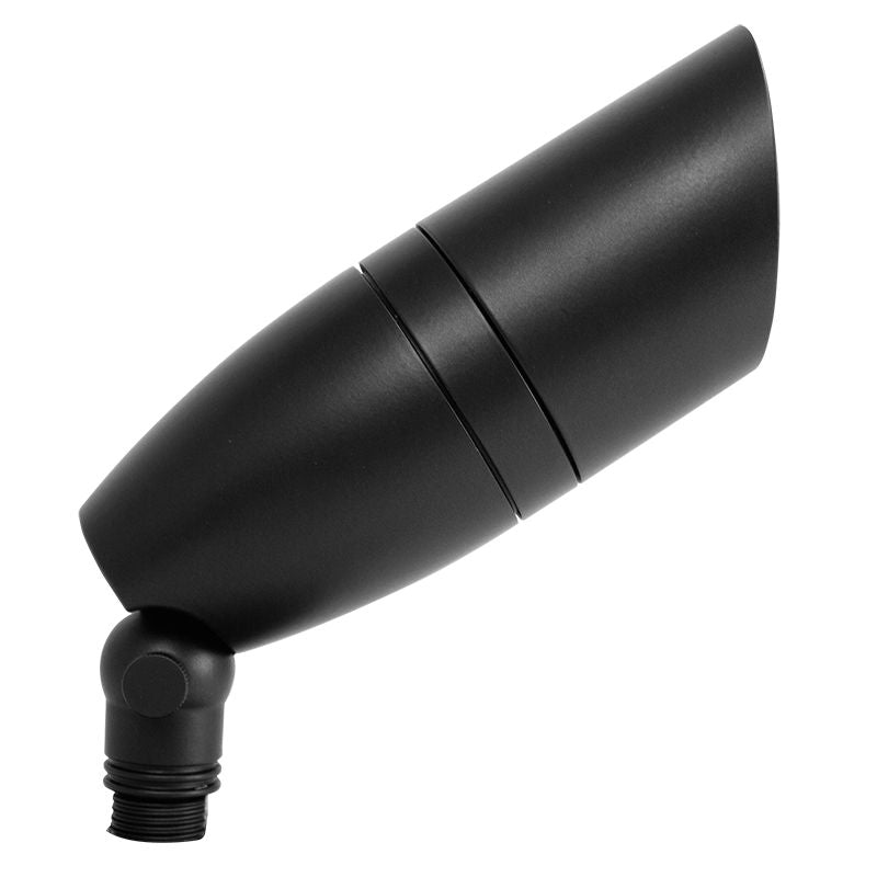 Westgate 120V Garden Bullet Lights with Shroud, 8W, 3000K/4000K/5000K Black, AD120-018-MCT-BK