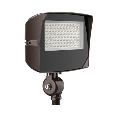 Westgate Mfg LF4MAX Flood Light, 20/30/50W, CCT Selectable, 0-10V, Knuckle, Photocell, Brown, LF4MAX-MD-20-50W-MCTPB-KN-P