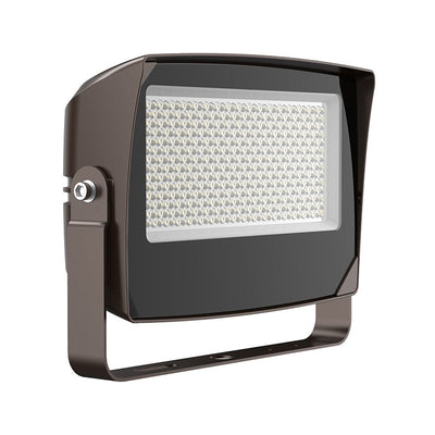 Westgate Mfg LF4MAX Flood Light, 75/100/150W, CCT Selectable, 0-10V, U Bracket, Photocell, Brown, LF4MAX-LG-75-150W-MCTPB-TR-P