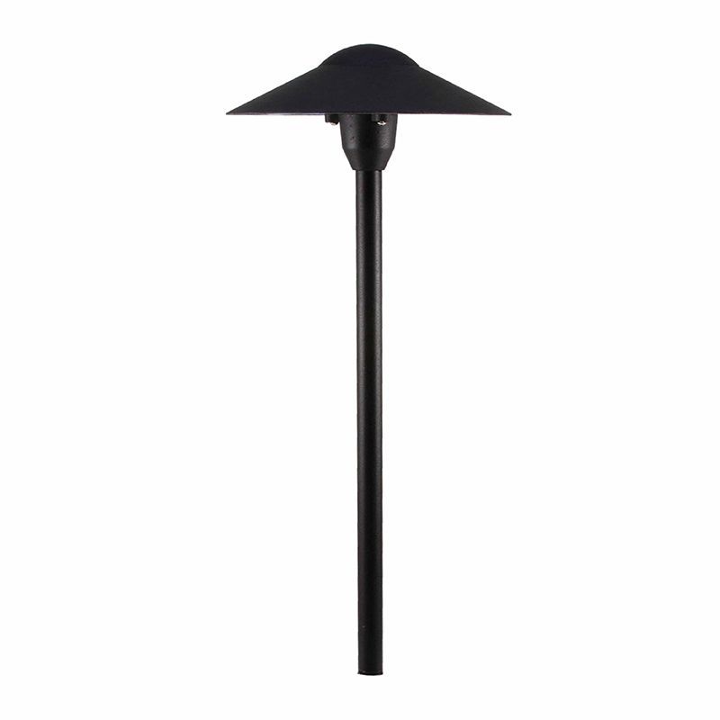 Westgate Mfg Umbrella-Style Area Light, 3W, 200lm, 3000K, 12VAC/DC, Black, AA-148-BK