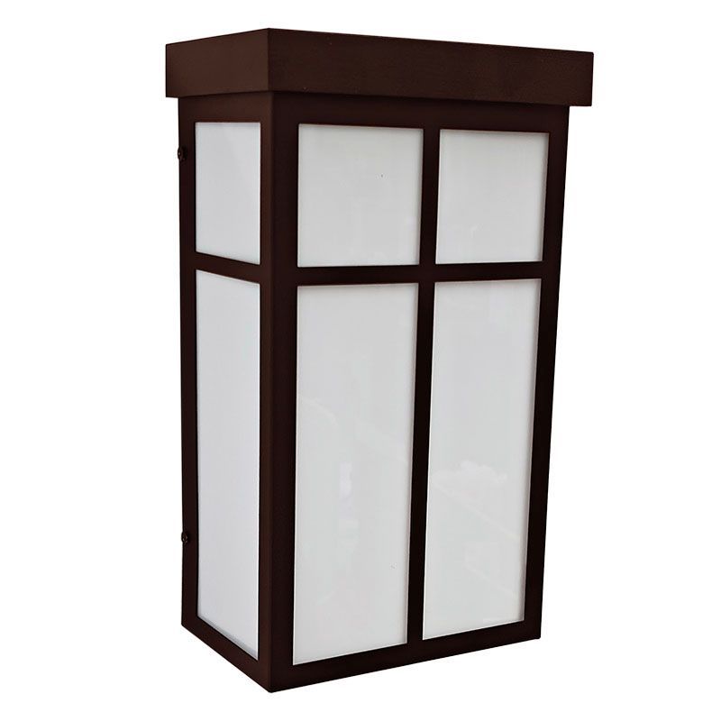 Westgate Mfg Shoji Window Sconce, 9/13/17W, CCT Selectable, 120V, TRIAC Dimming, Oil-Rubbed Bronze, LRS-SH-12-MCTP-DT-ORB