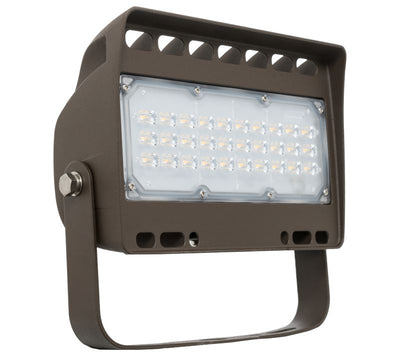 Westgate Mfg LF4 Architectural Flood Light, 50W, 3000K, CRI82, 0-10V Dimmable, IP65, Dark Bronze, LF4-50WW-TR