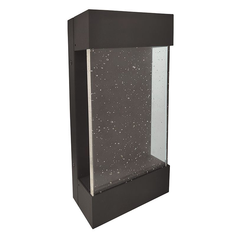 Westgate Mfg Seeded Glass Wall Light, 12W, CCT Selectable, Oil-Rubbed Bronze, LRS-SG3-MCT-ORB