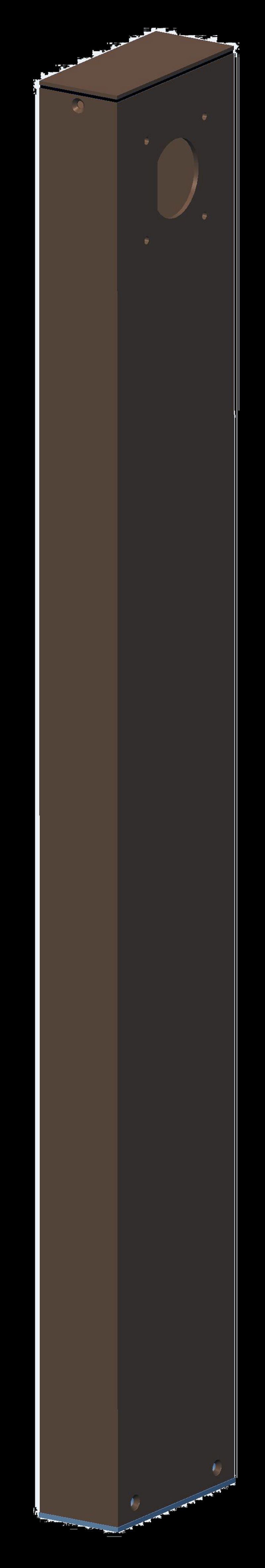 Westgate Mfg Two-Side Post, 18 In., Dark Bronze, WMS-POST2-18