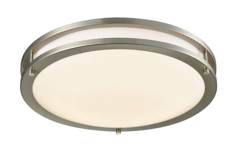 Westgate Mfg Flush-Mount Disk Light, 20W, 4000K, TRIAC Dimming, 14 In., FDL-14-20W-40K