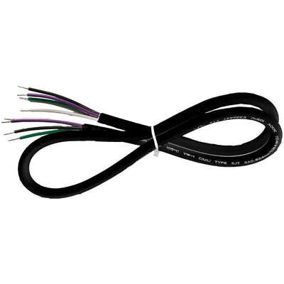Westgate Mfg SJTW Cord, 18 AWG, 6-Conductor, 12 Ft., Black, SCL-12FT-SJTW18/6-BK