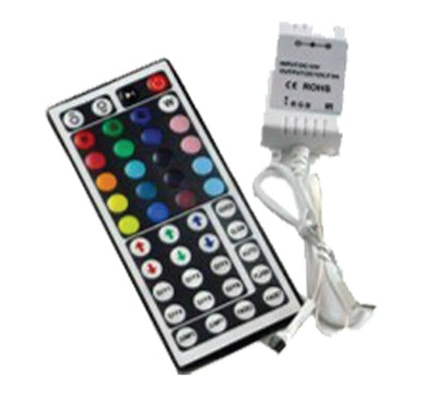 Westgate Mfg RGB Controller, 44-Key Remote, 30 Ft., 12V/24V, LEDR-CTRL-44K