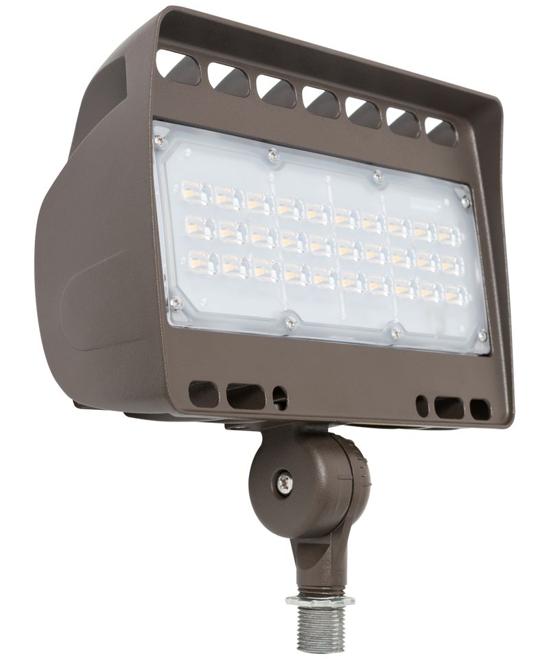 Westgate Mfg LF4 Architectural Flood Light, 50W, 5000K, CRI82, IP65, Dark Bronze, LF4-50CW-KN