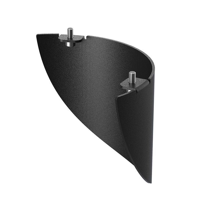 Westgate G4 Bollard 180-Degree Glare Shield, Black, BOL-G4-GSH-01-BK
