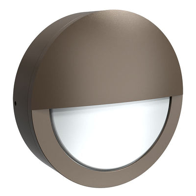 Westgate Mfg Round Nautica Bulkhead, 9/12/15W, CCT Selectable, 0-10V Dimmable, Bronze, BKRN-15W-MCTP-BR-P