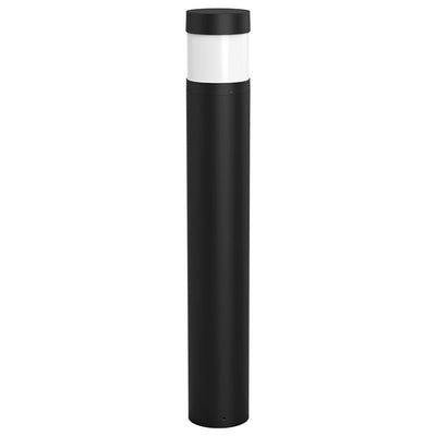 Westgate Mfg Bollard 42 In. Round Flat Top, 12-22W, CCT Selectable, 0-10V, Black, BOL-42-R-C-F-MCTP-BK