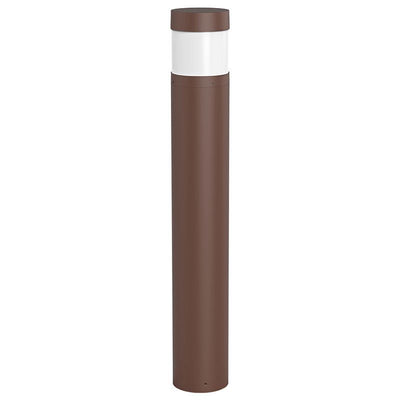 Westgate Mfg Bollard 42 In. Round Flat Top, 12-22W, CCT Selectable, 0-10V, Bronze, BOL-42-R-C-F-MCTP-BR