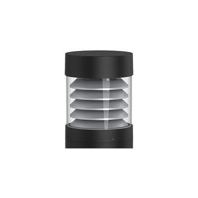 Westgate G2 Bollard Head Model 107F, CCT Selectable, 14/19/24W, 120-277V, Black, BOL-G2-107F-MCTP-BK