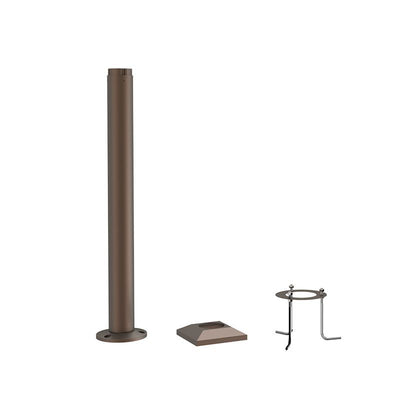 Westgate Mfg Bollard Pole System 3 Ft. Base, Bronze, BPS-BASE-3FT