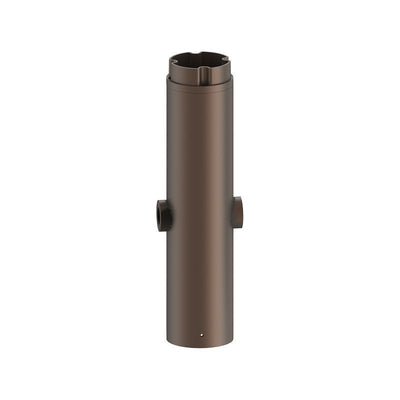 Westgate Mfg Bollard Pole System Double Lamp Holder, 1 Ft., 1/2 In. Hubs, Bronze, BPS-LH2