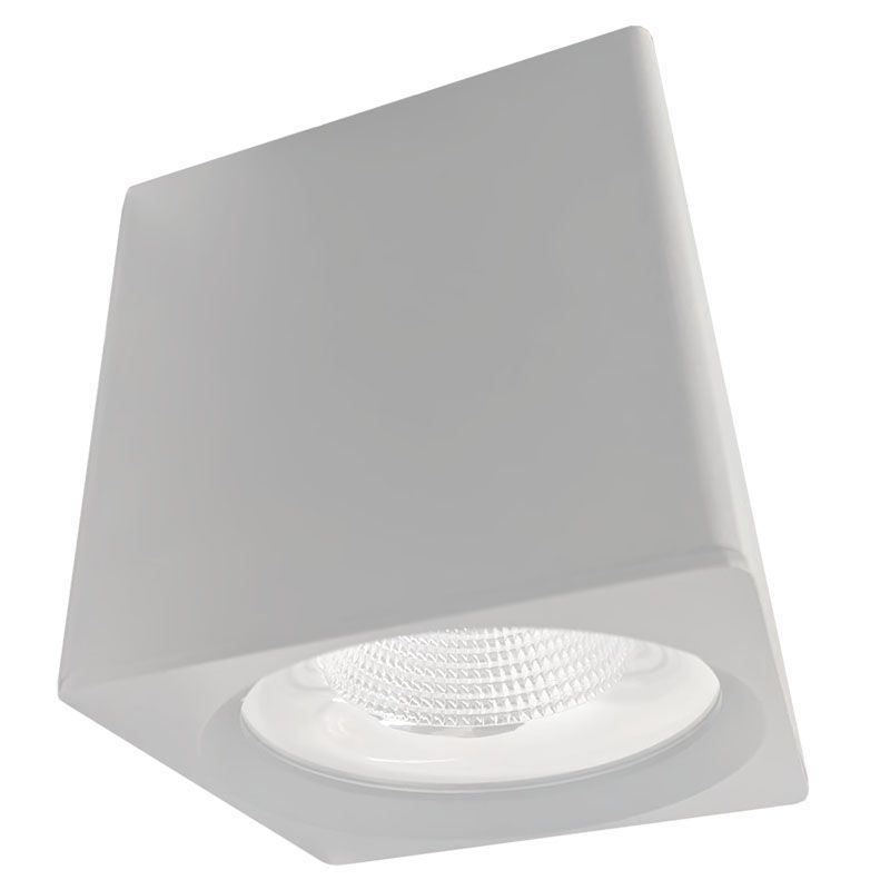 Westgate Mfg 6 In. Square Cylinder, 24/32/40W, CCT Selectable, TRIAC & 0-10V Dimming, White, CMCSR6-MCTP-DD-WH