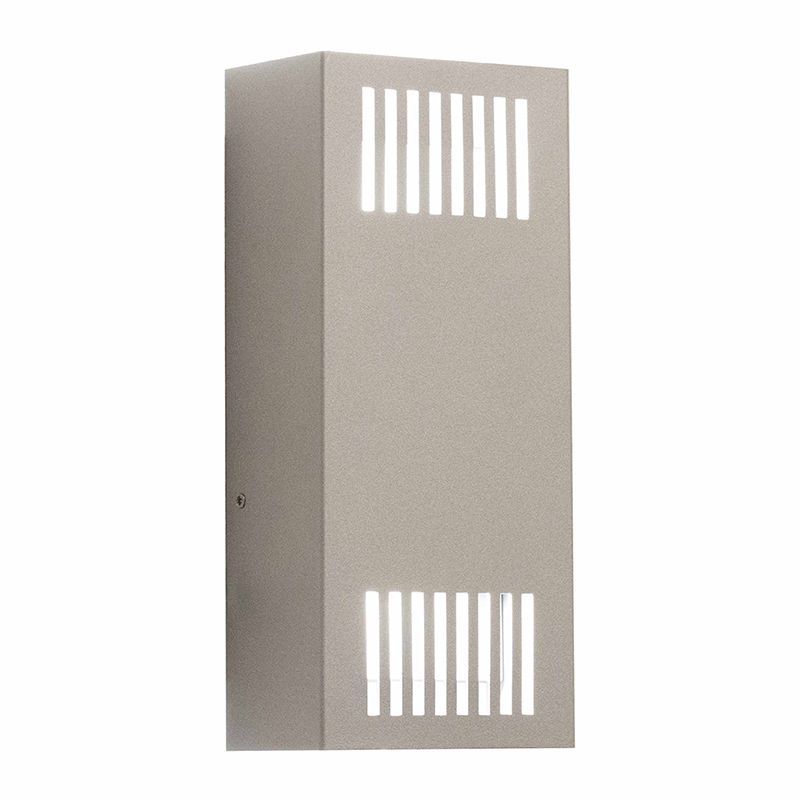 Westgate Mfg CRES-52 Wall Sconce, 15W, 3000K, IP65, Silver, CRES-52-30K-SIL