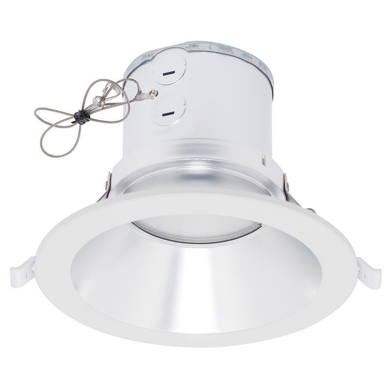 Westgate Mfg CRLC8 Commercial Recessed Light, 20W, 3000K, 0-10V Dimmable, White, CRLC8-20W-30K-D-WH