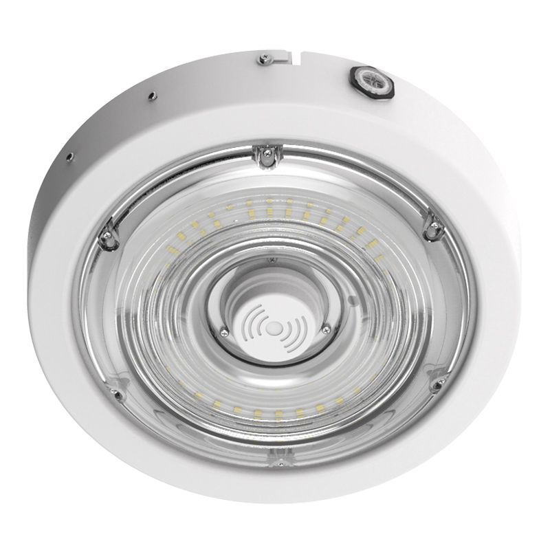 Westgate Mfg Builder Series Round Canopy, 30/40/50W, CCT Selectable, Sensor Ready, White, CXER-30-50W-MCTP-SR-WH