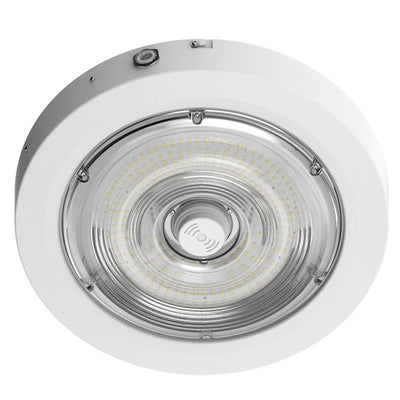 Westgate Mfg Builder Series Round Canopy, 40/60/80W, CCT Selectable, Emergency Battery, Sensor Ready, White, CXER-40-80W-MCTP-SR-EM-WH