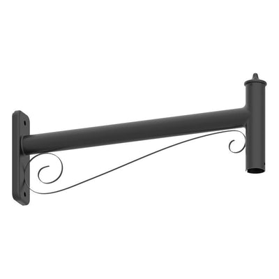 Westgate Mfg DAB Pole Bracket Model B, Flat or Round Poles, Black, DAB-PB-B