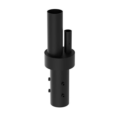 Westgate Mfg Pole-Top Adapter, 3 In., 1 Solar Bell-Light Arm, Black, DAB-SOL-PA3-1