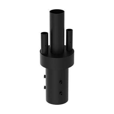 Westgate Mfg Pole-Top Adapter, 4 In., 2 Solar Bell-Light Arms, Black, DAB-SOL-PA4-2