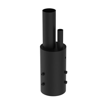 Westgate Mfg Pole-Top Adapter, 5 In., 1 Solar Bell-Light Arm, Black, DAB-SOL-PA5-1