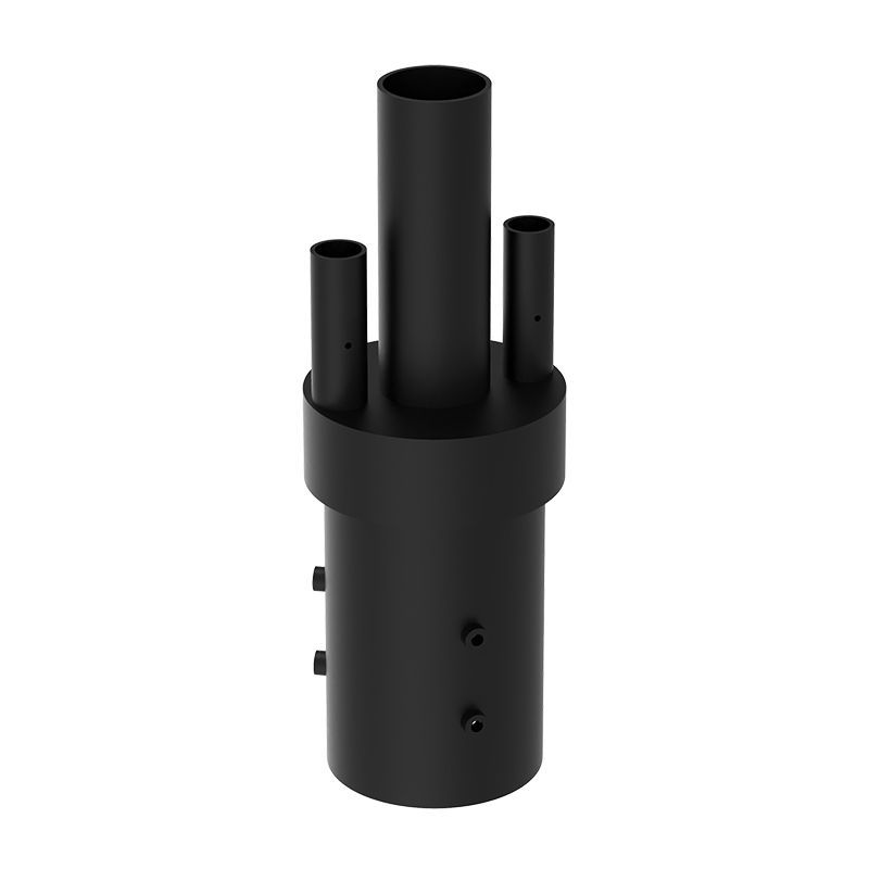 Westgate Mfg Pole-Top Adapter, 5 In., 2 Solar Bell-Light Arms, Black, DAB-SOL-PA5-2