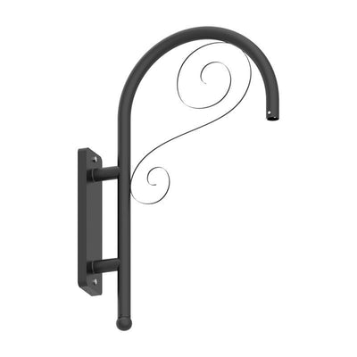 Westgate Mfg DAB Bent Decorative Wall Bracket, Model C, Black, DAB-WB-C