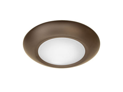 Westgate Mfg DLSE6 Disk Light, 15W, CCT Selectable, TRIAC Dimming, Wet Location, Bronze, DLSE6-MCT5-BR