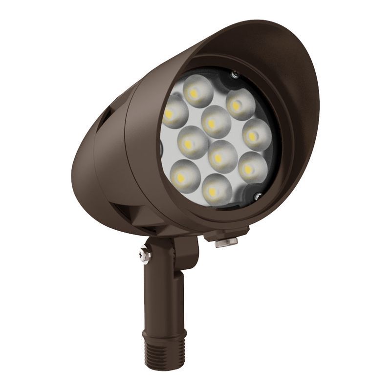 Westgate Mfg X-GEN BULLET Flood Light, 15W, 3000K, 0-10V, 60°, Bronze, FLDX-SM-15W-30K-BR