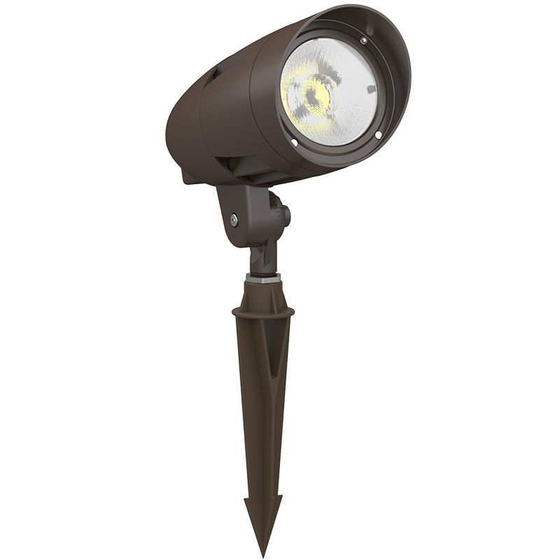 Westgate Mfg FLVX-LG LED Bullet Landscape Flood Light, 30/40/50W, CCT Selectable, 12V, 35°, Bronze, FLVX-LG-30-50W-MCTP-BR