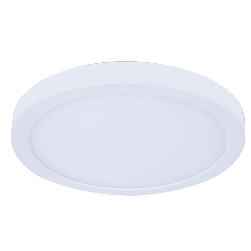 Westgate Mfg Builder Series Composite Flush-Mount, 17W, CCT Selectable, TRIAC Dimming, 12 In., E26, White, FMLE-R9-MCT5-E26