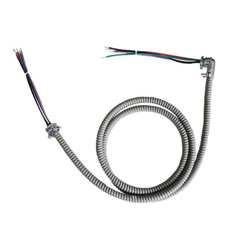 Westgate Mfg Flex Fixture Whip, 6 Ft., 16AWG, 6-Wire, 1/2 In. Connectors, FWH-6FT-16/6