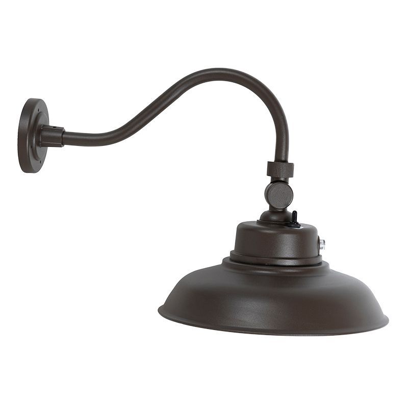 Westgate Mfg Gooseneck Barn Light, 40W, CCT Selectable, 0-10V, Photocell, Bronze, GNB-40W-MCT-BR-P