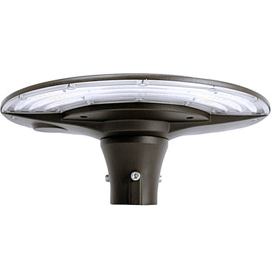 Westgate Mfg Garden Post-Top Light, 60/80/100W, CCT Selectable, 0-10V Dimming, Black, GPET-60-100W-MCTP