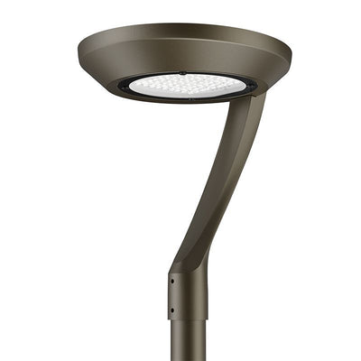 Westgate Mfg GPX Post-Top Solar Disk Light, Single Arm, 10W, 1,700 lm, CCT Selectable, Bronze, GPX-10W-SOLAR-A1